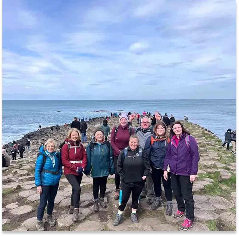 Giant's Causeway at sunset